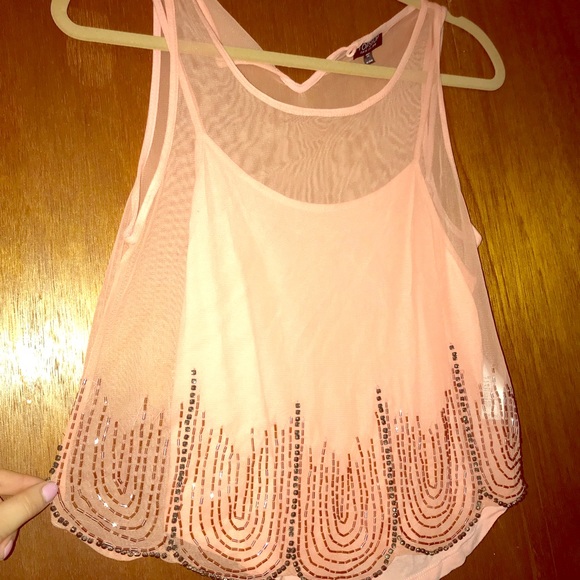 Top Shop Peachy Gatsby Inspired Top - Picture 1 of 2